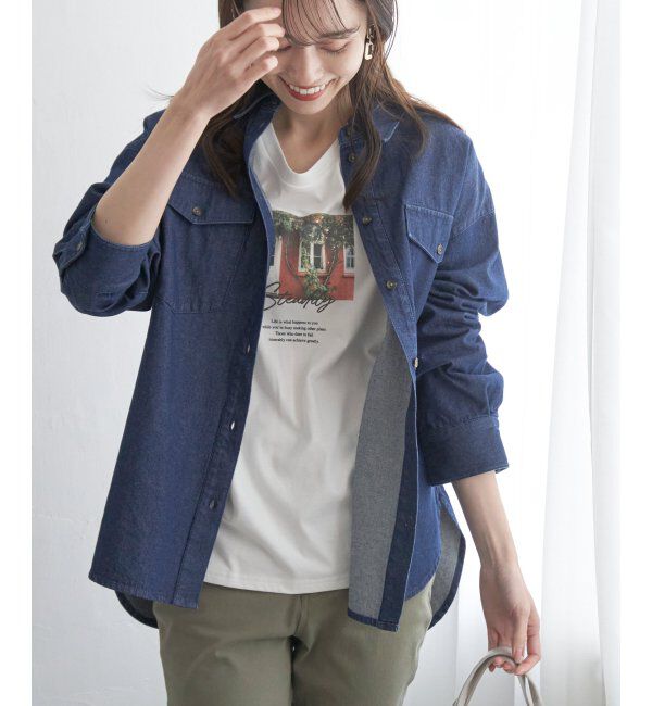 ikka「オーバーシャツ」|シャツ・ブラウス|