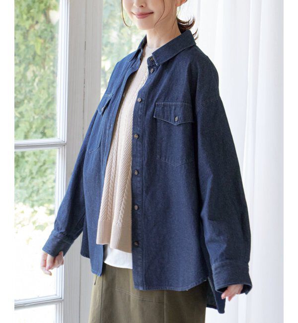 ikka「オーバーシャツ」|シャツ・ブラウス|