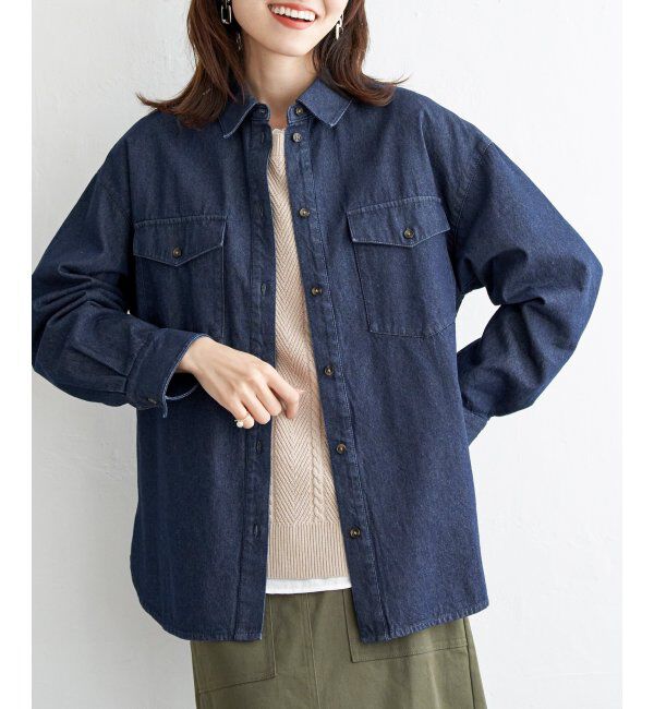ikka「オーバーシャツ」|シャツ・ブラウス|