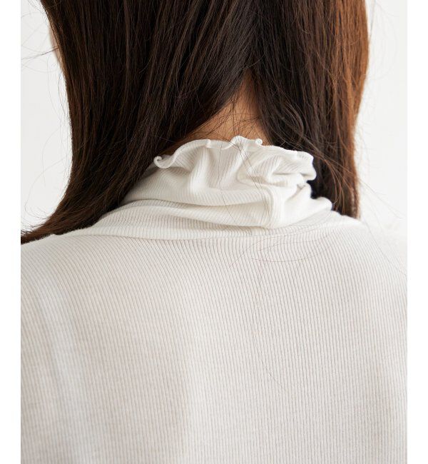 ikka「ハイネックテレコ長袖プルオーバー」|Tシャツ・カットソー|