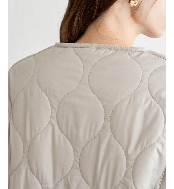 ikka「キルトボアリバーシブルブルゾン」|ブルゾン・スタジャン|