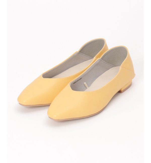 ikka「スクエアヒールパンプス」|その他|イエロー