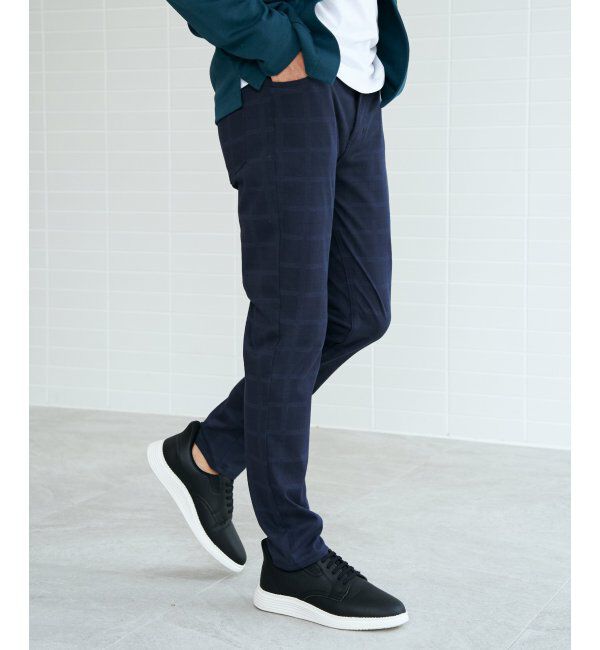 ikka「GOKU楽パンツ EASY STRETCH チェック5ポケット」|その他|