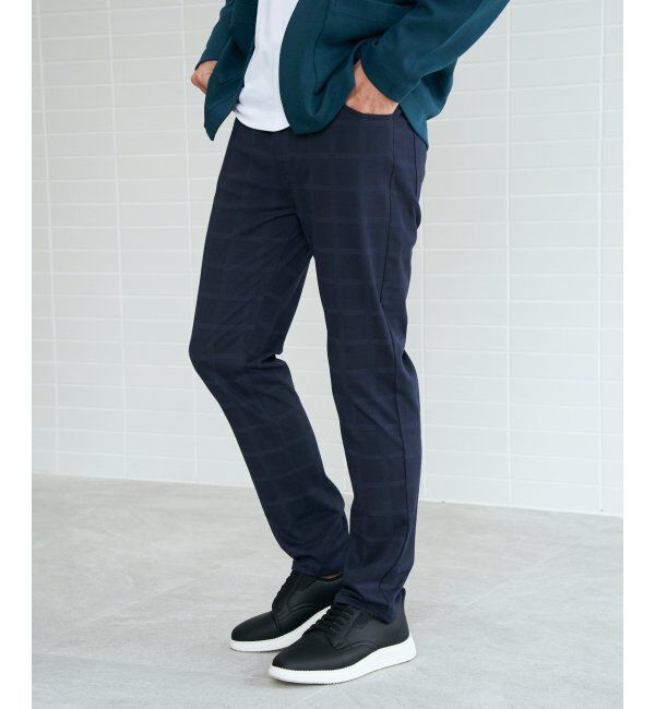 ikka「GOKU楽パンツ EASY STRETCH チェック5ポケット」|その他|