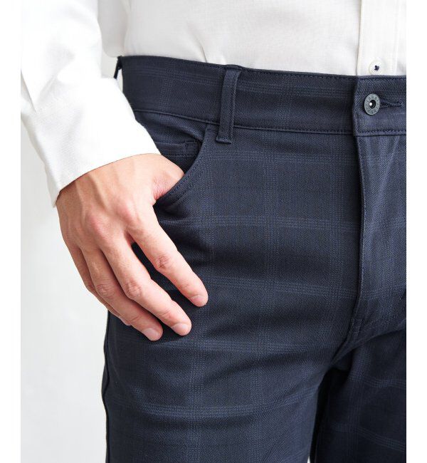 ikka「GOKU楽パンツ EASY STRETCH チェック5ポケット」|その他|