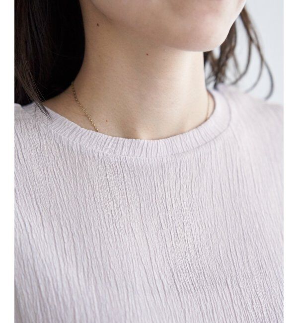 IKKA LOUNGE「ジャガードホイップスリーブプルオーバー」|Tシャツ・カットソー|