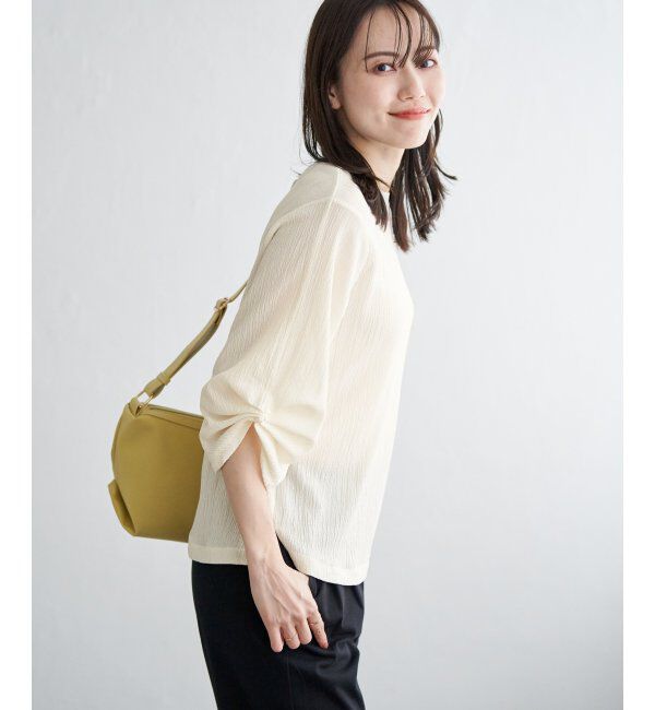 IKKA LOUNGE「ジャガードホイップスリーブプルオーバー」|Tシャツ・カットソー|