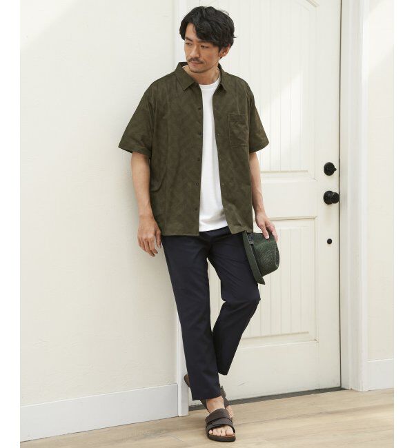 ikka「【吸水速乾／セットアップ対応】GOKU楽AIRレギュラーシャツ」|シャツ・ブラウス|