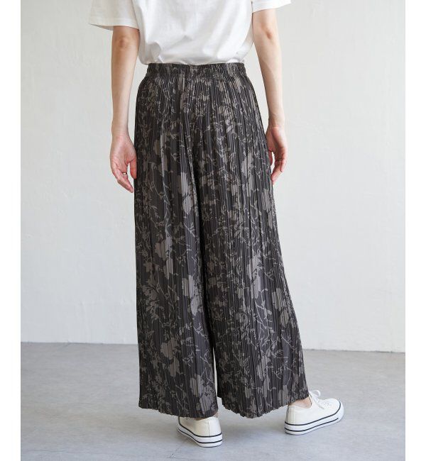 ikka「さらっとプリーツワイドパンツ」|その他|