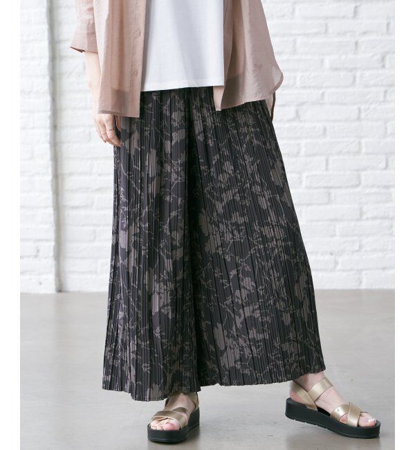 ikka「さらっとプリーツワイドパンツ」|その他|