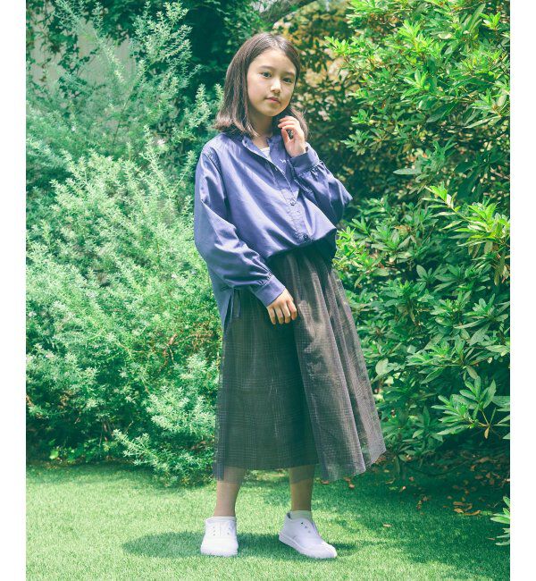 ikka kids「【親子おそろい】チュールロングスカート（120~160cm）」|スカート|