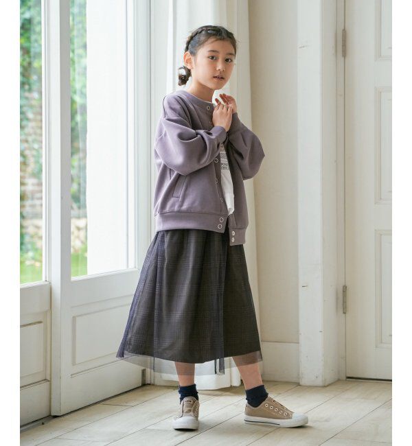 ikka kids「【親子おそろい】チュールロングスカート（120~160cm）」|スカート|