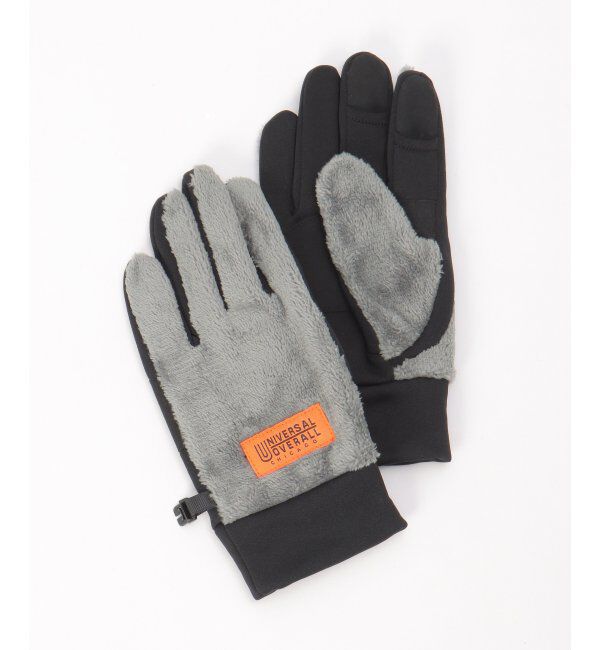 ikka「UNIVERSAL OVERALL ユニバーサルオーバーオール ボアスマートグローブ」|手袋|グレー