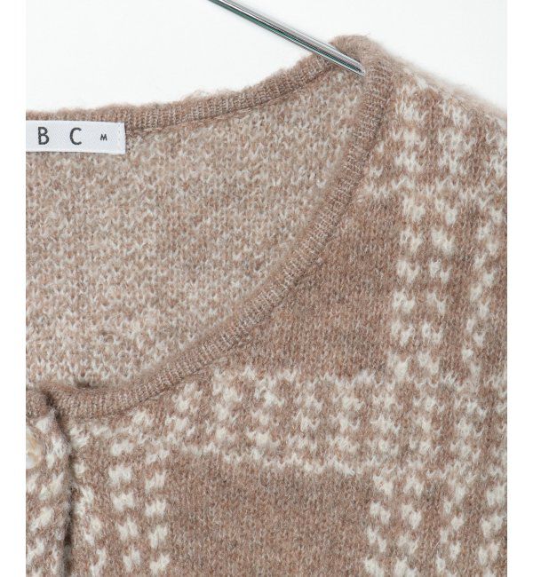 Lbc with Life「配色ニットショートカーディガン」|カーディガン|