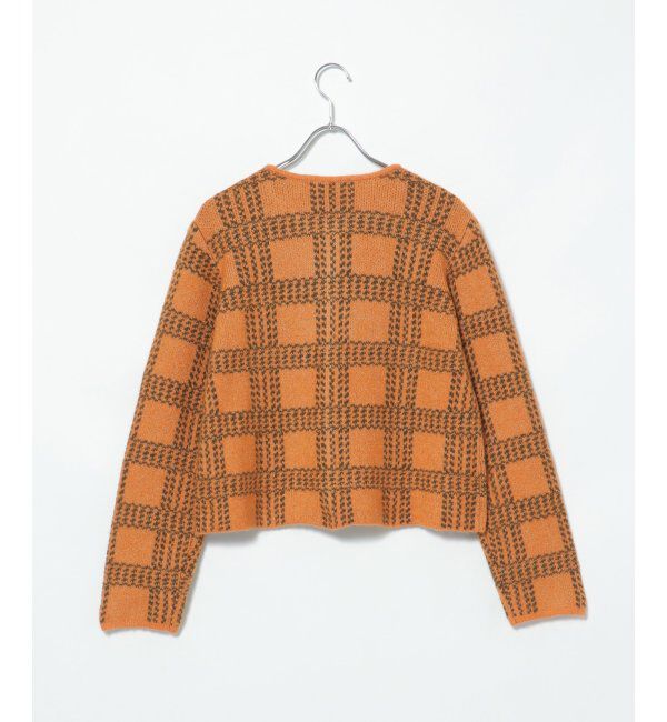 Lbc with Life「配色ニットショートカーディガン」|カーディガン|