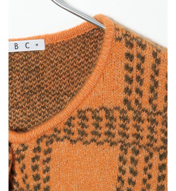 Lbc with Life「配色ニットショートカーディガン」|カーディガン|