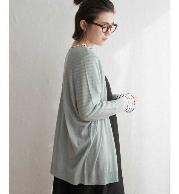 Lbc with Life「リネンライクトッパーカーディガン」|カーディガン|