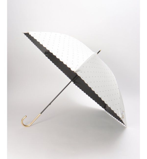 Lbc with Life「Wpc. 遮光ドットフラワーポイント 日傘 長傘」|傘|オフホワイト