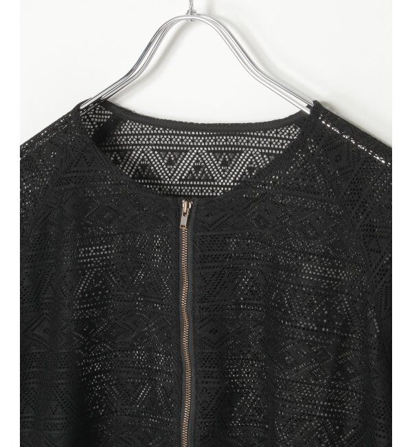 Lbc with Life「レースジップ6分ブルゾン」|ブルゾン・スタジャン|