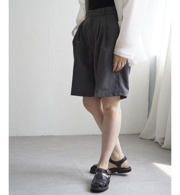 VENCE share style「TRツイルタックハーフパンツ」|その他|