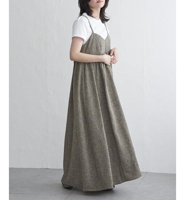 VENCE share style「サマーツィードキャミワンピース」|ワンピース|