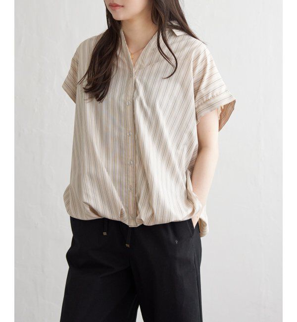 VENCE share style「タケノコタックストライプシャツ」|シャツ・ブラウス|