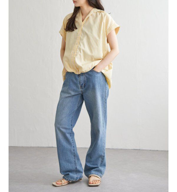 VENCE share style「タケノコタックストライプシャツ」|シャツ・ブラウス|