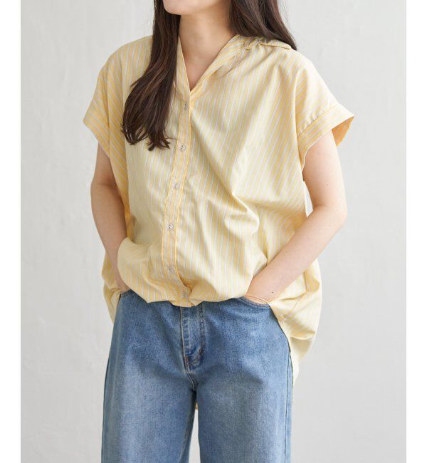 VENCE share style「タケノコタックストライプシャツ」|シャツ・ブラウス|