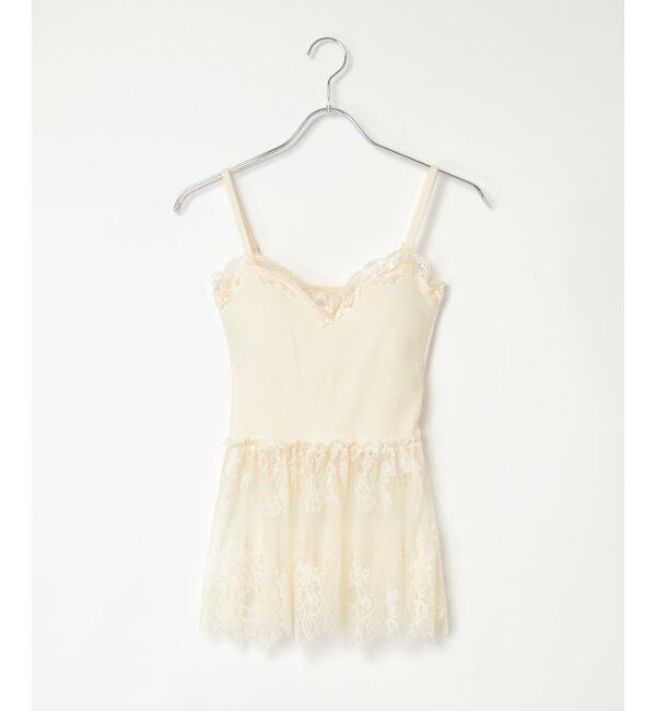 VENCE share style「レースペプラム切り替えブラトップ」|タンクトップ|