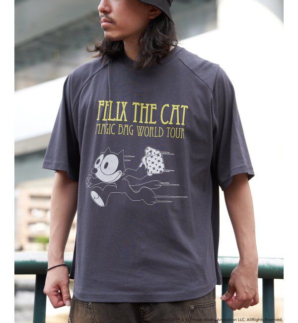 VENCE share style「&rdquo;Felix the cat&rdquo; フィリックス・ザ・キャット / ラグランTシャツ」|Tシャツ・カットソー|