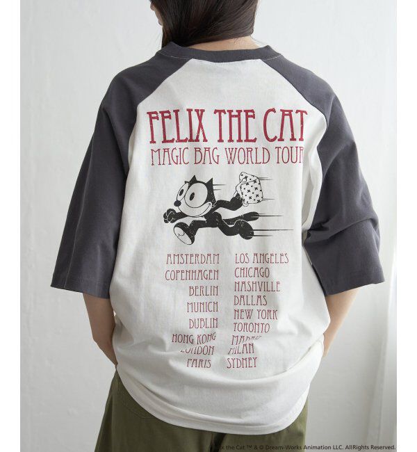 VENCE share style「&rdquo;Felix the cat&rdquo; フィリックス・ザ・キャット / ラグランTシャツ」|Tシャツ・カットソー|