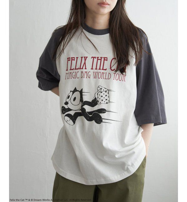 VENCE share style「&rdquo;Felix the cat&rdquo; フィリックス・ザ・キャット / ラグランTシャツ」|Tシャツ・カットソー|