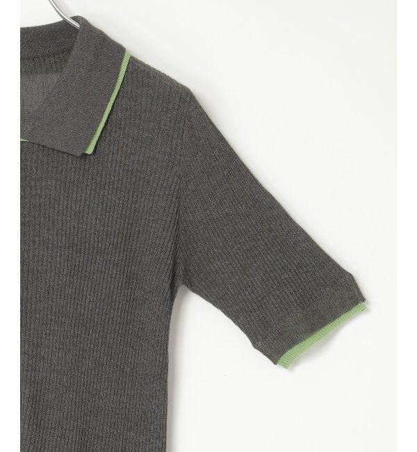 VENCE share style「麻タッチ襟付きカーディガン」|カーディガン|