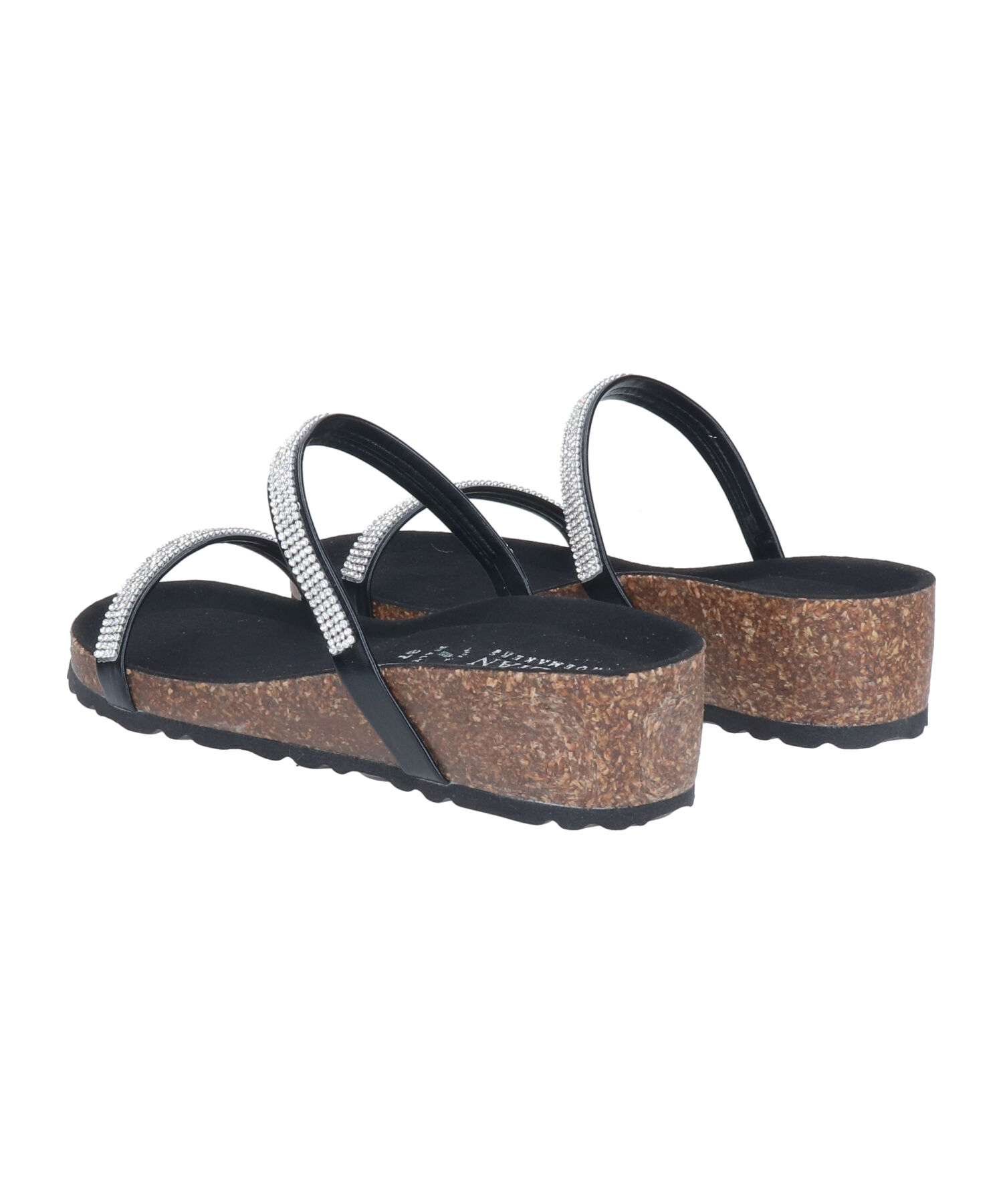 IMPORT SELECT「【ITALIAN SHOEMAKERS】ダブルラインストーンクッションインソールサンダル(952210)」|サンダル|