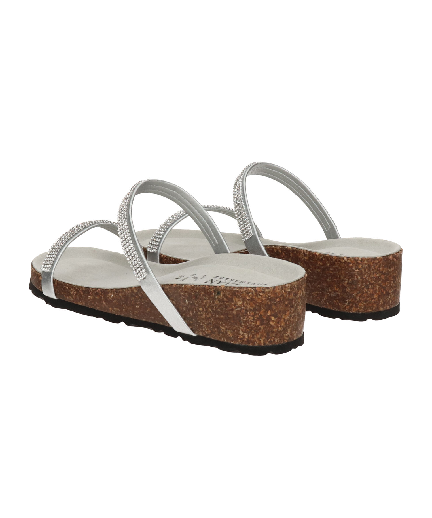 IMPORT SELECT「【ITALIAN SHOEMAKERS】ダブルラインストーンクッションインソールサンダル(952210)」|サンダル|