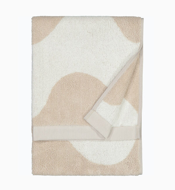 Marimekko「Lokki ハンドタオル」|タオル|ベージュ&times;ホワイト