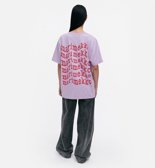 Marimekko「Vihne Unikko Placement Tシャツ」|シャツ・ブラウス|