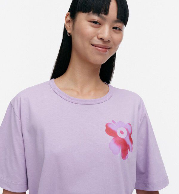 Marimekko「Vihne Unikko Placement Tシャツ」|シャツ・ブラウス|