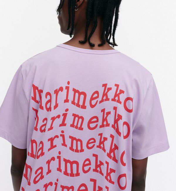 Marimekko「Vihne Unikko Placement Tシャツ」|シャツ・ブラウス|