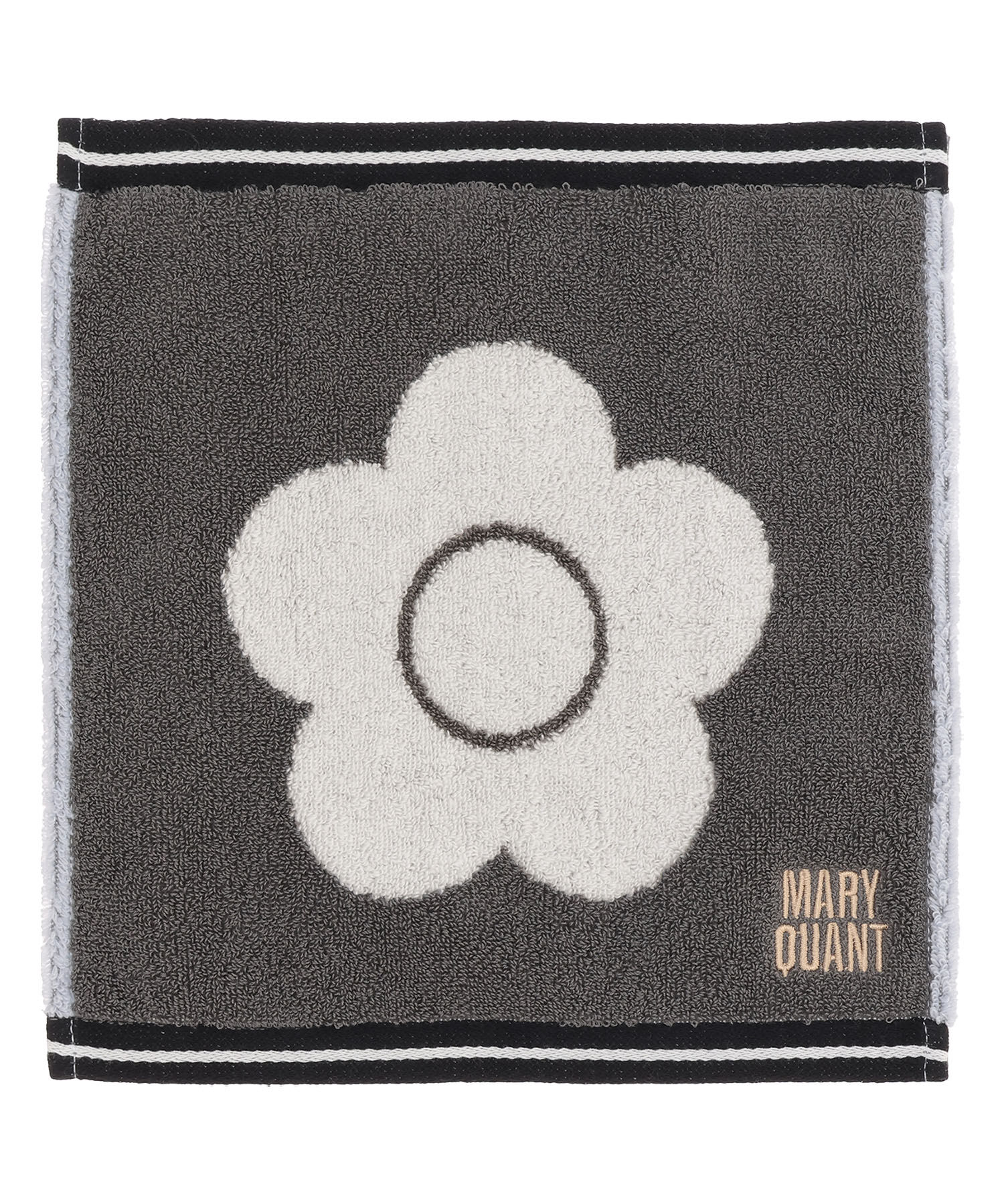 MARY QUANT「BIGデイジー ミニタオル」|タオル|チャコールグレー
