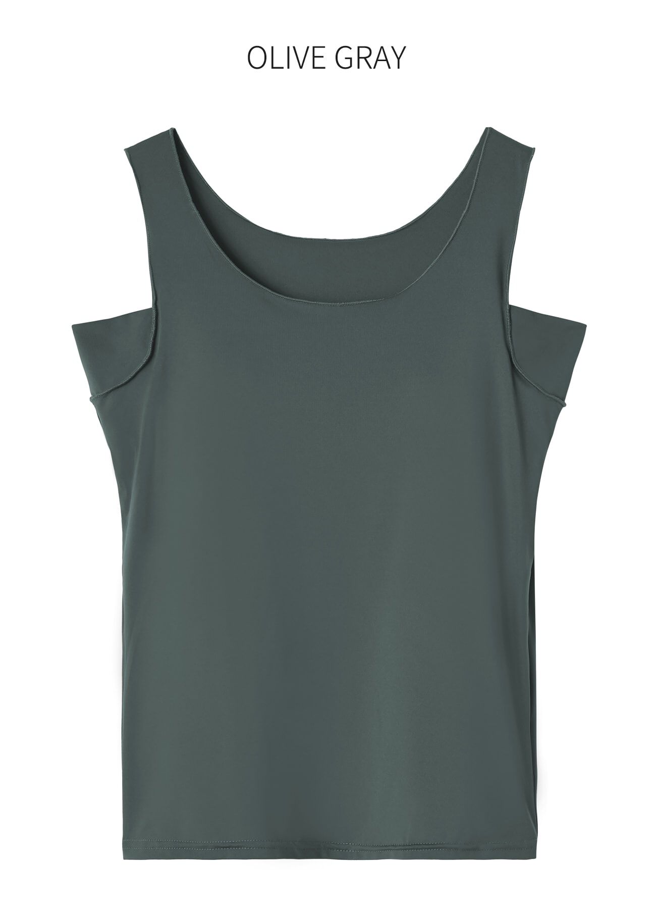 STYLE DELI「ワキ汗取りカップ付きインナータンクトップ／ローバック」|インナー|