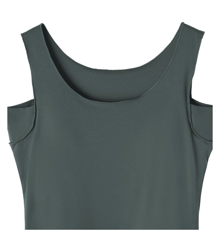 STYLE DELI「ワキ汗取りカップ付きインナータンクトップ／ローバック」|インナー|