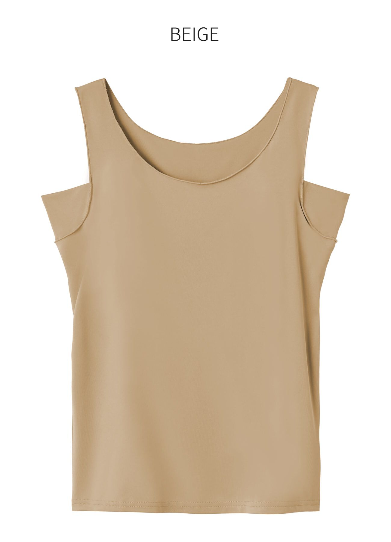 STYLE DELI「ワキ汗取りカップ付きインナータンクトップ／ローバック」|インナー|