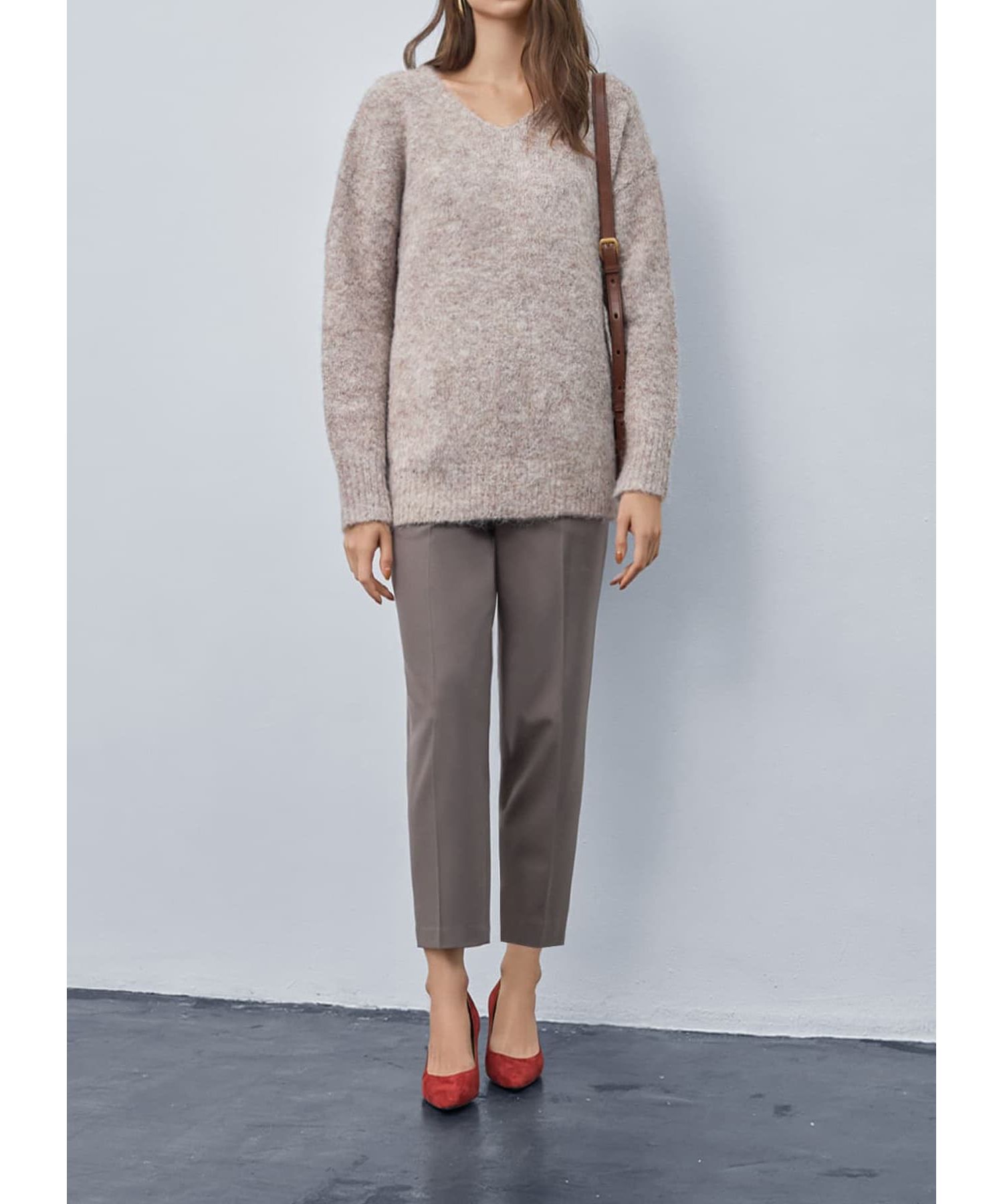 STYLE DELI「モヘアライクVネックニット」|ニット・セーター|