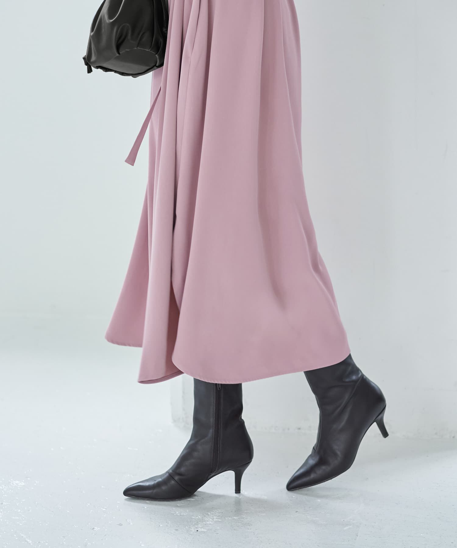 STYLE DELI「ベルト付きラウンドスリットワンピース」|ワンピース|