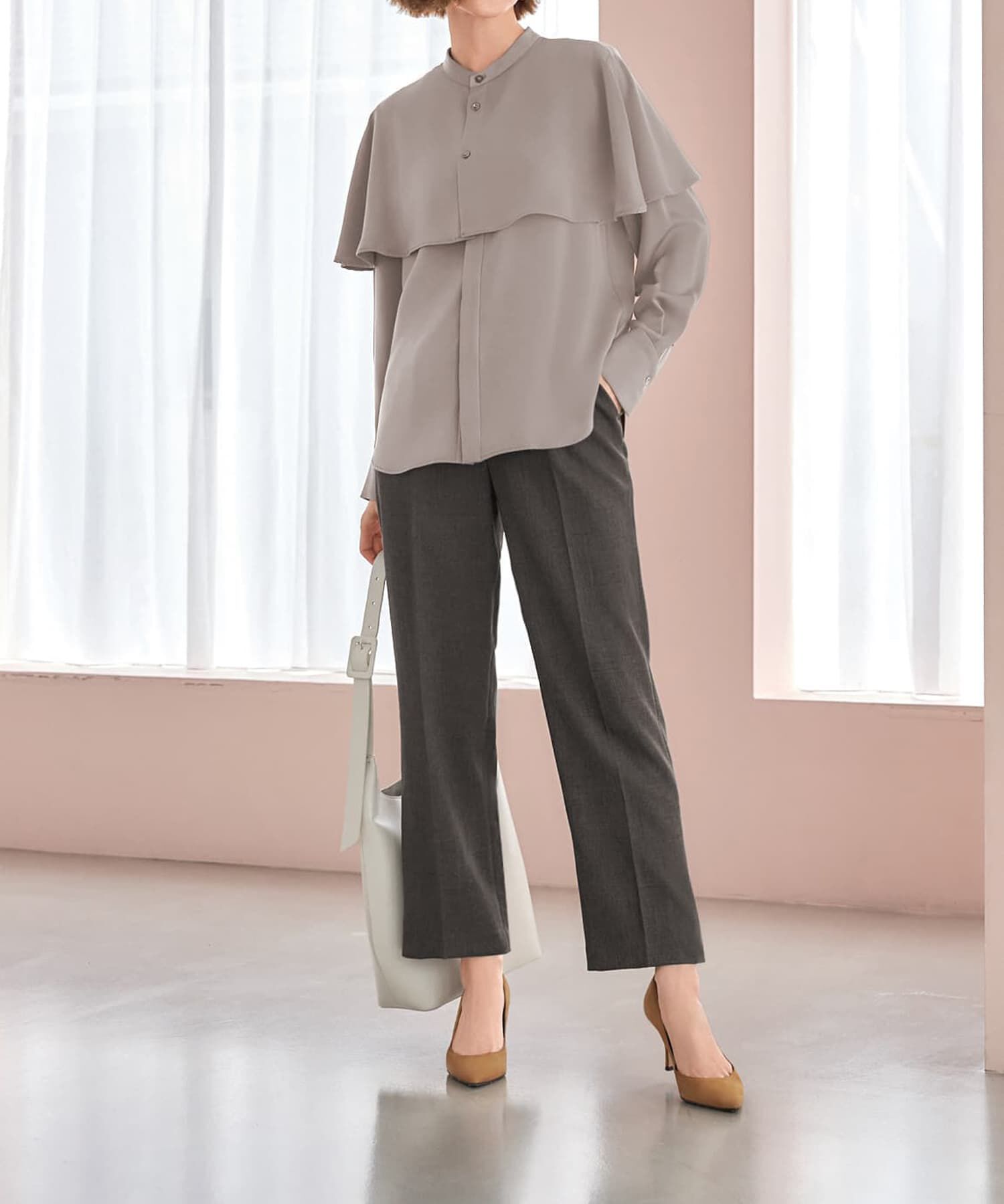 STYLE DELI「ケープ付き2WAYブラウス」|シャツ・ブラウス|