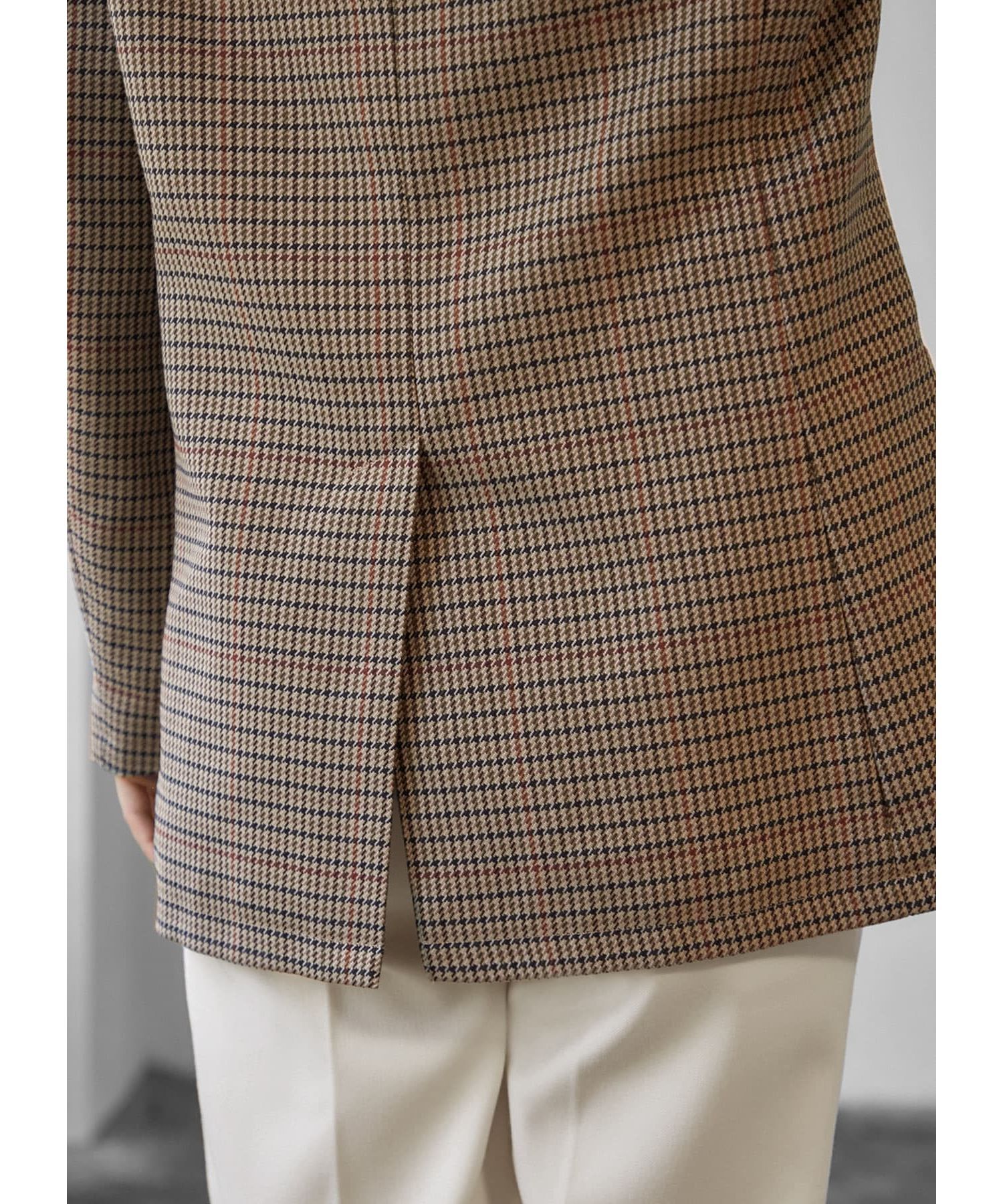 STYLE DELI「【LUXE】グレンチェック柄ダブルジャケットB」|テーラードジャケット|