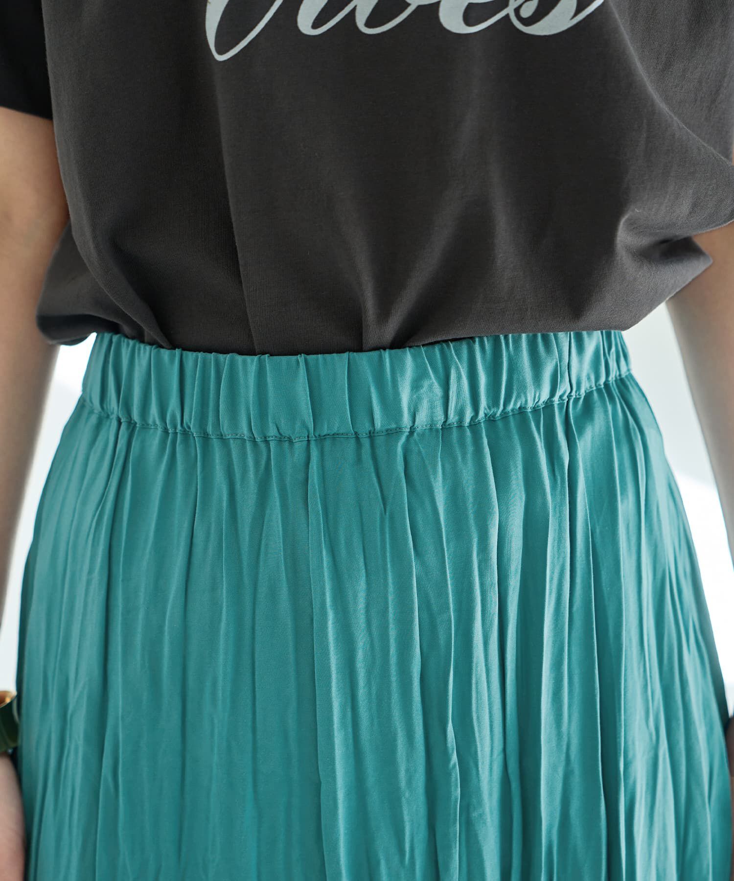 STYLE DELI「ランダムプリーツロングスカート」|スカート|