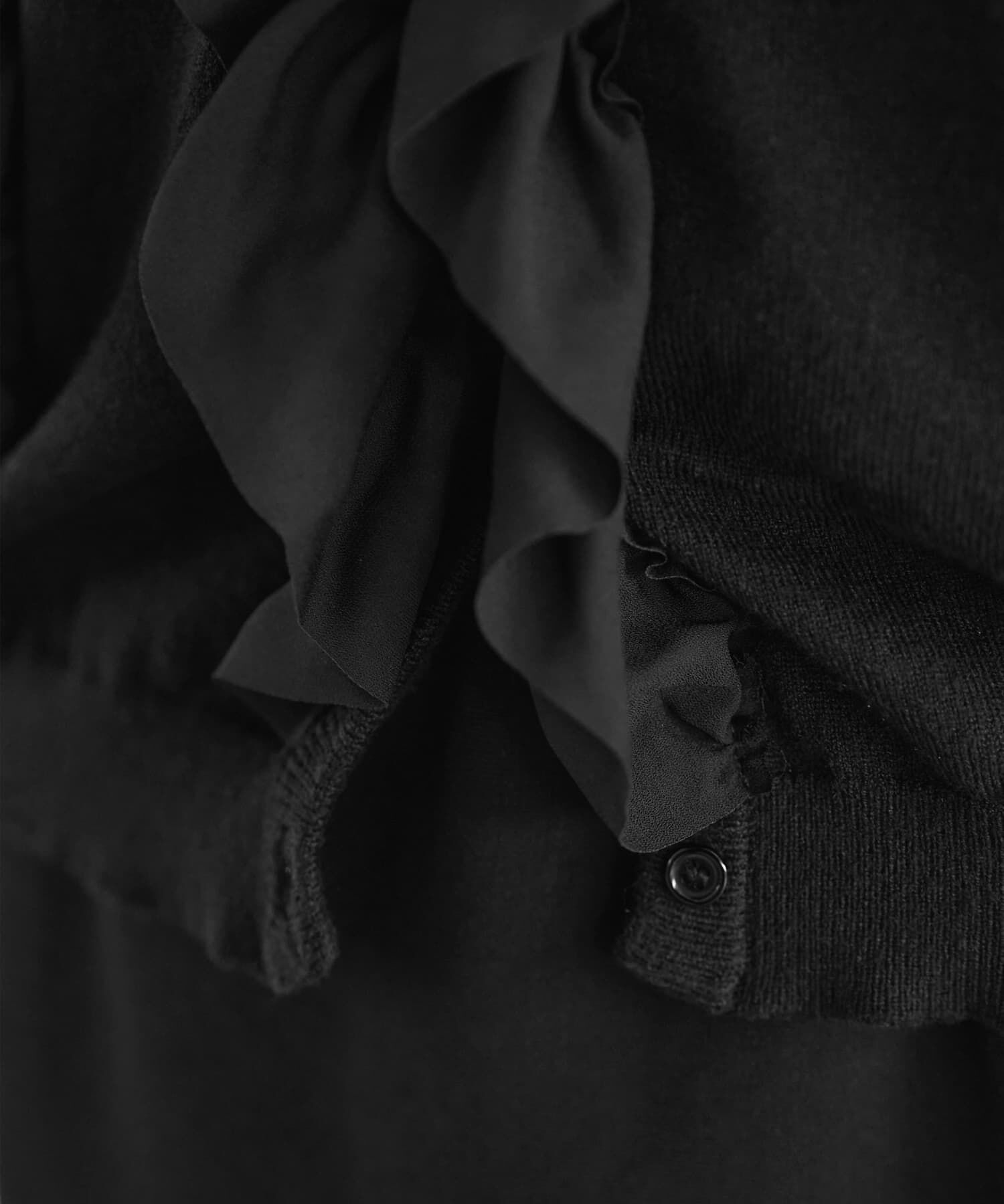  「シフォンフリルニットカーディガン」|シャツ・ブラウス|