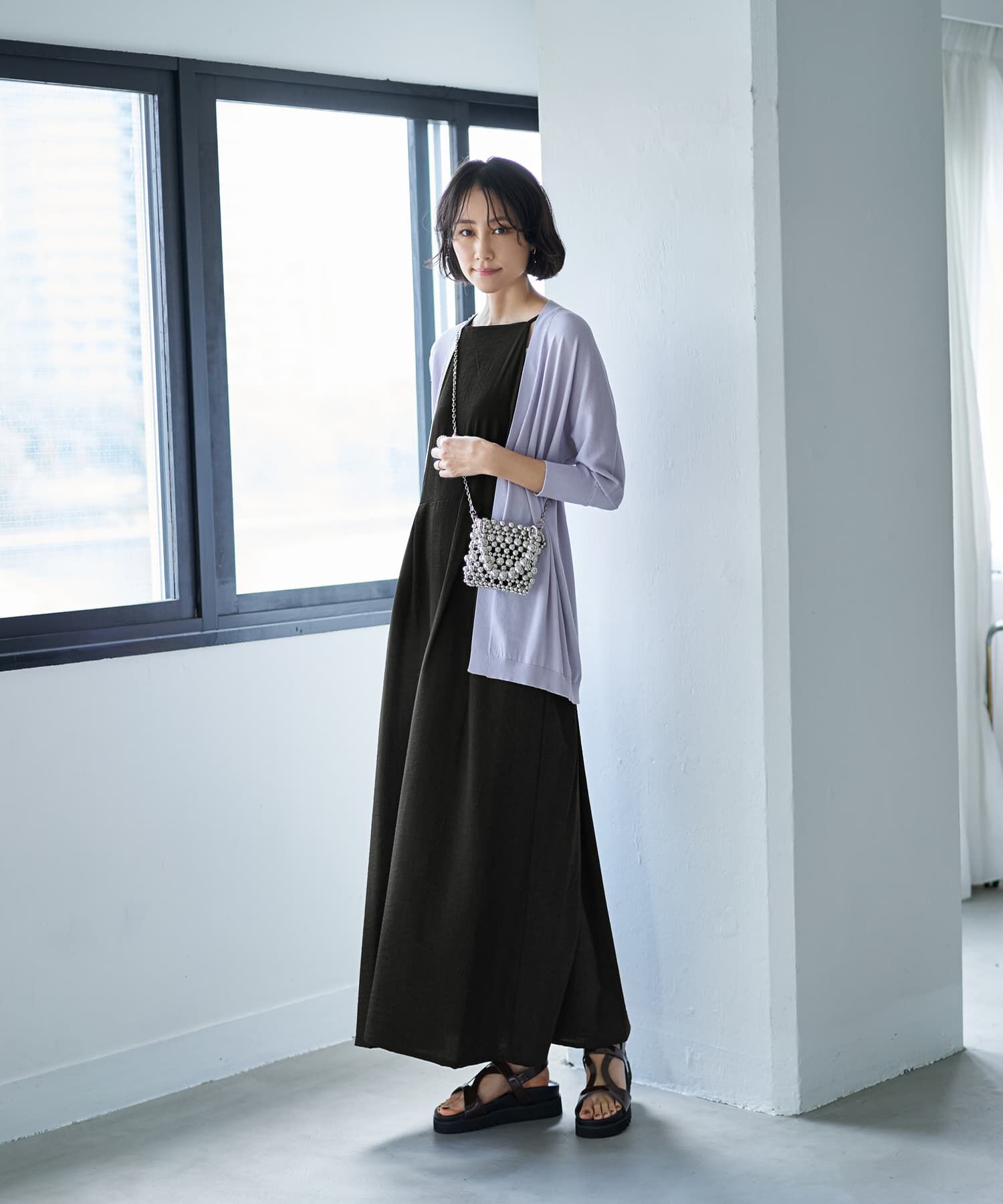 STYLE DELI「ひんやりタッチのミドル丈トッパーカーディガン」|カーディガン|